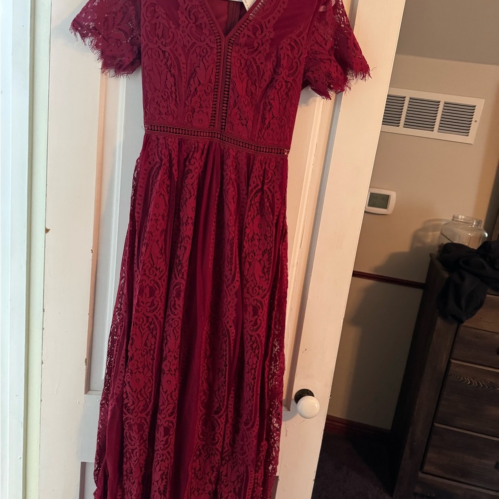 Red Lace boutique dress